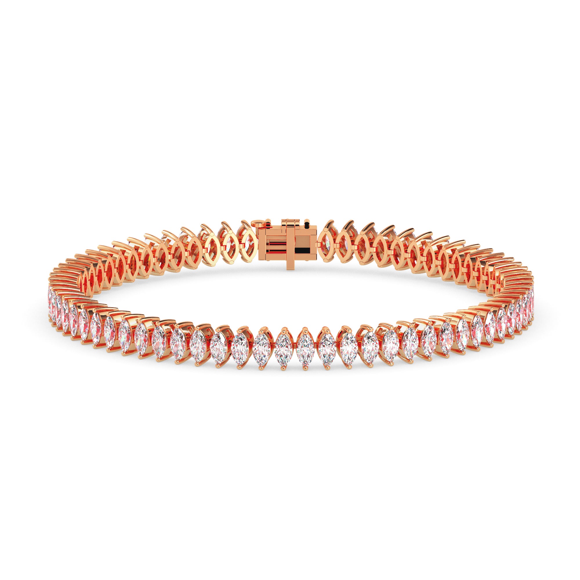 Leaflit Path Diamond Bracelet