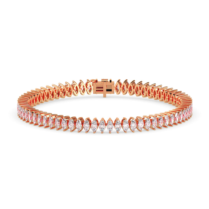 Leaflit Path Diamond Bracelet