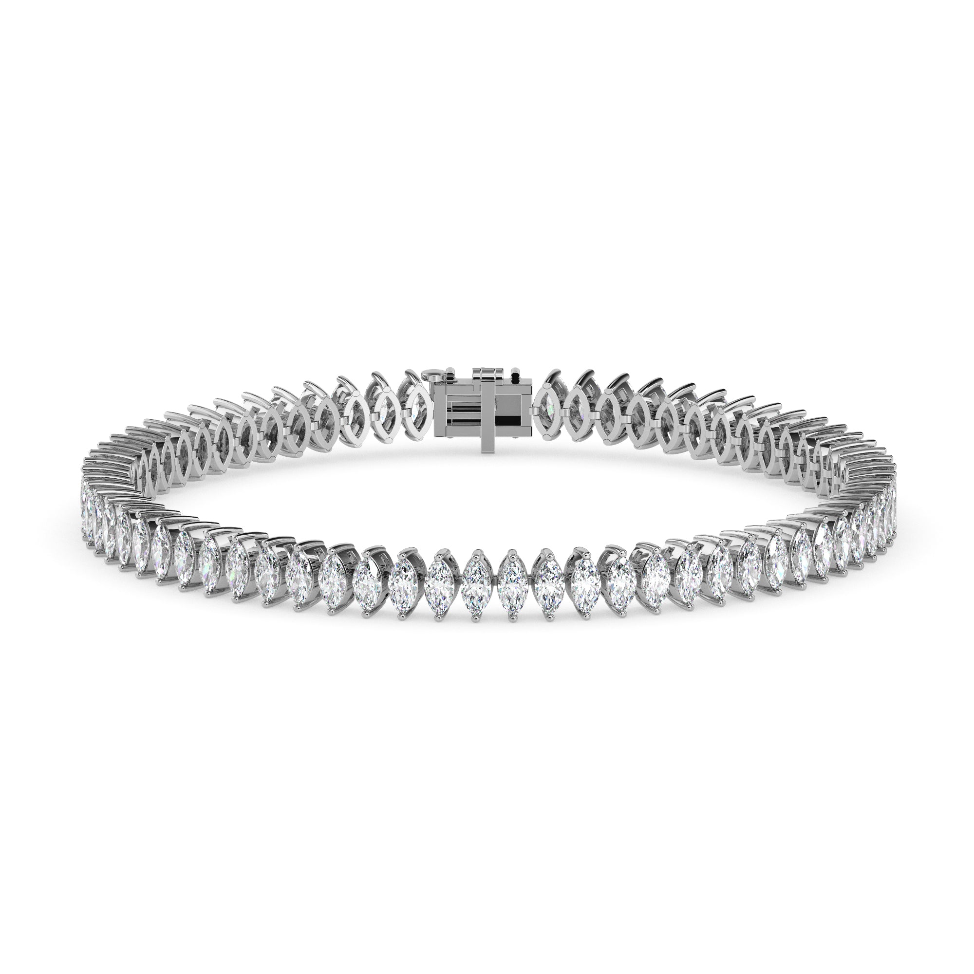 Leaflit Path Diamond Bracelet