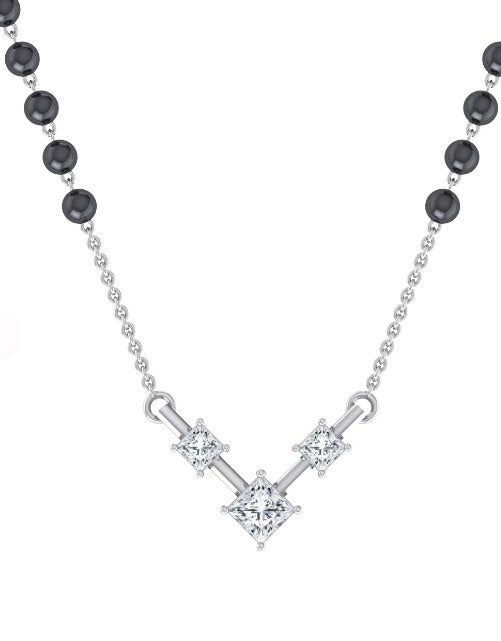 Starlit V Diamond Mangalsutra