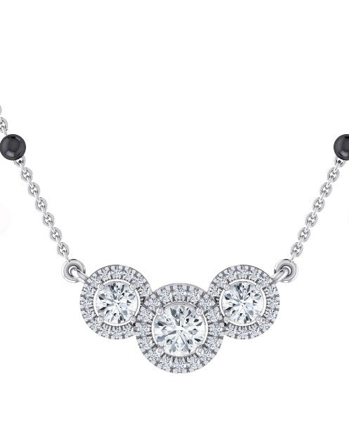 Radiant Teardrop Diamond Mangalsutra