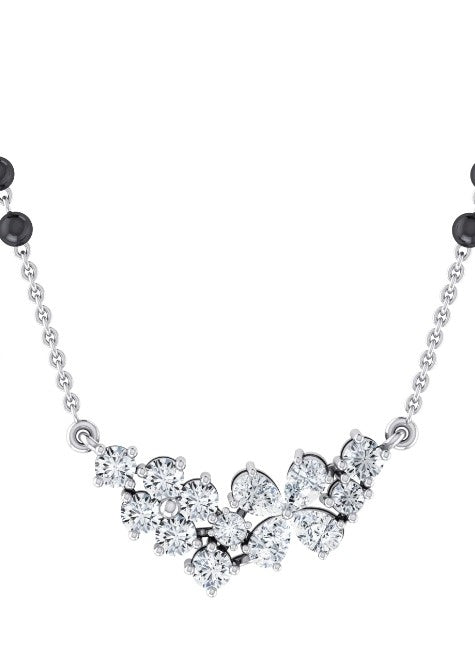 Floral Arc Diamond Mangalsutra