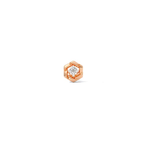 Blush Hexagon Nose Pin