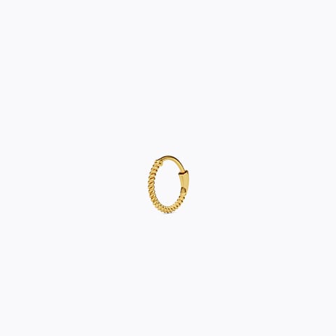 Gilded Rope Nose Pin