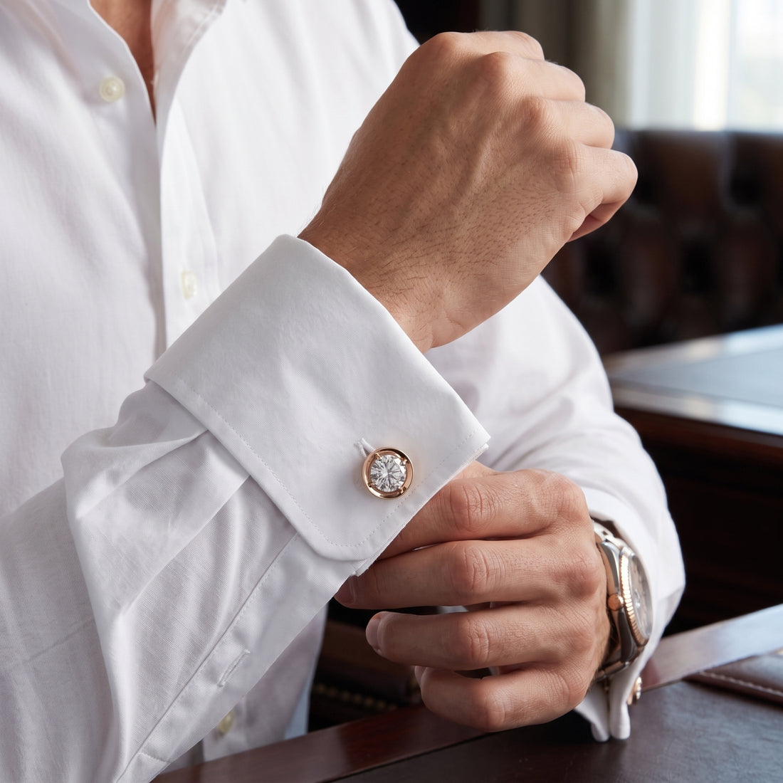Blush Orbit Cufflinks