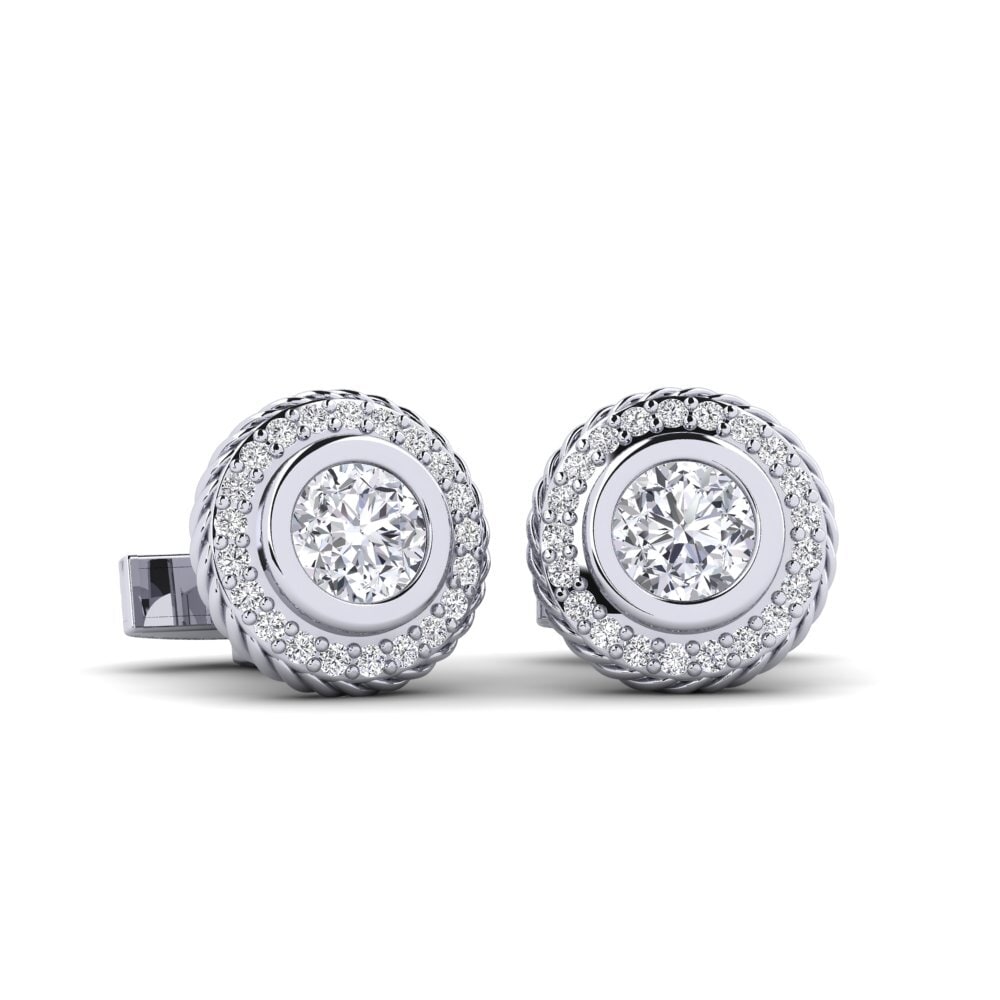 Silver Rope Halo Cufflinks