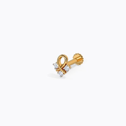 Ribbon Knot Nose Pin