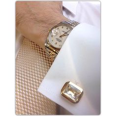 Golden Cushion Cufflinks