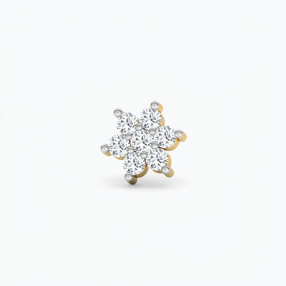 Snowflower Nose Pin
