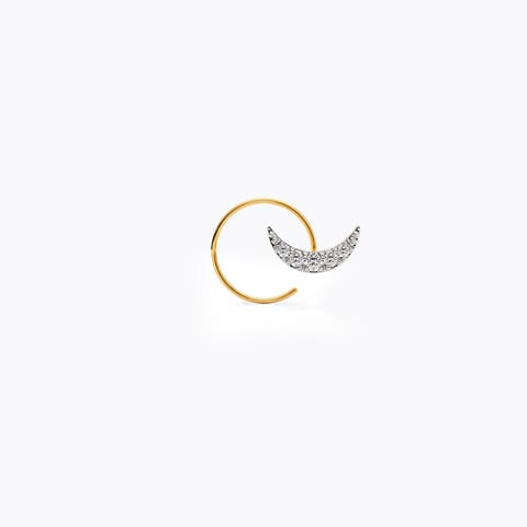 Moonbeam Hoop Nose Pin