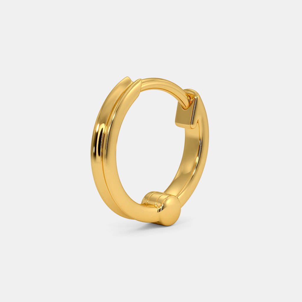 Quiet Golden Circlet Nose Pin