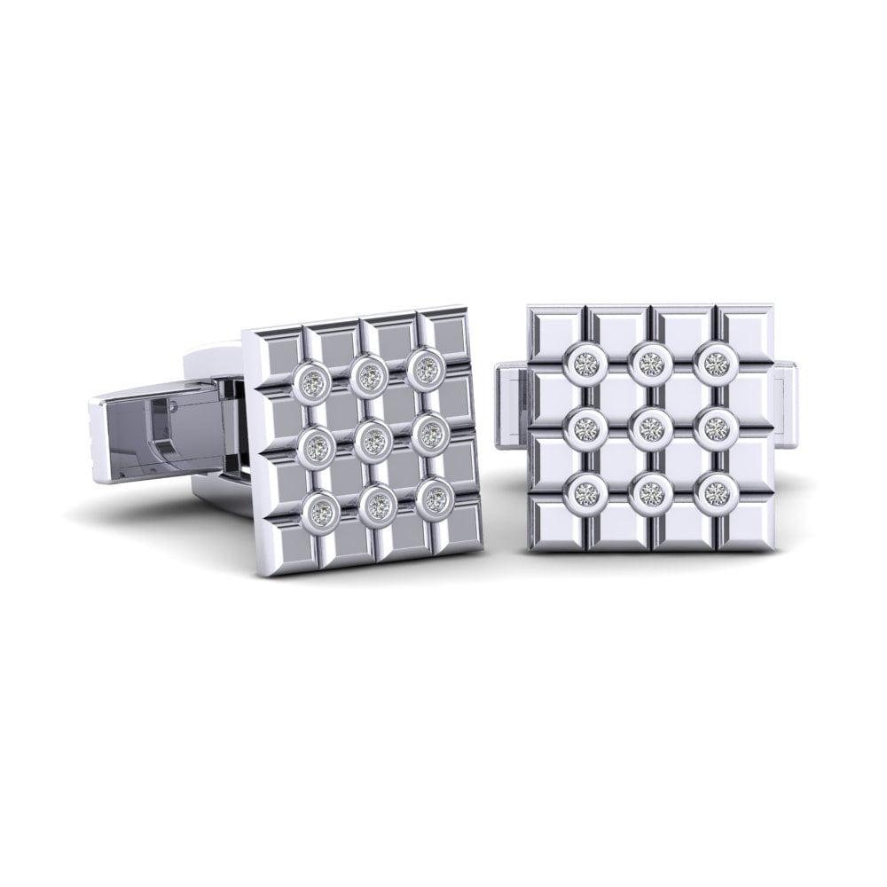 Silver Gridlight Cufflinks