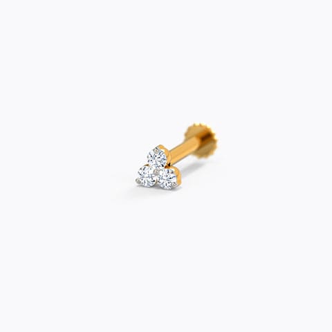 Trinity Bloom Nose Pin