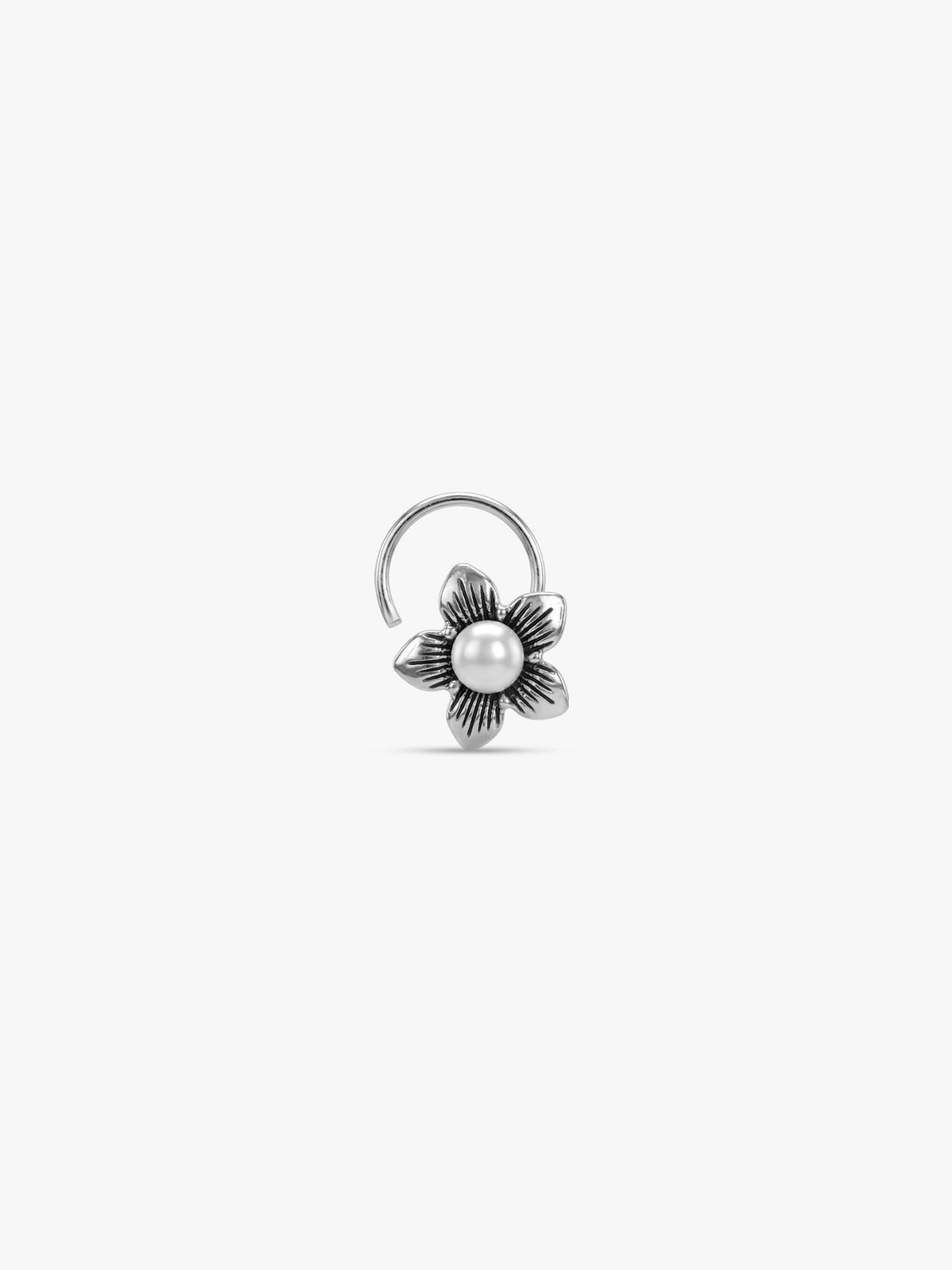 Moonpearl Blossom Nose Pin