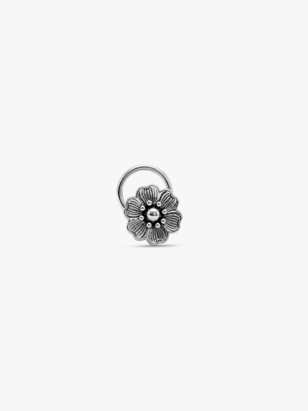 Silver Meadow Nose Pin