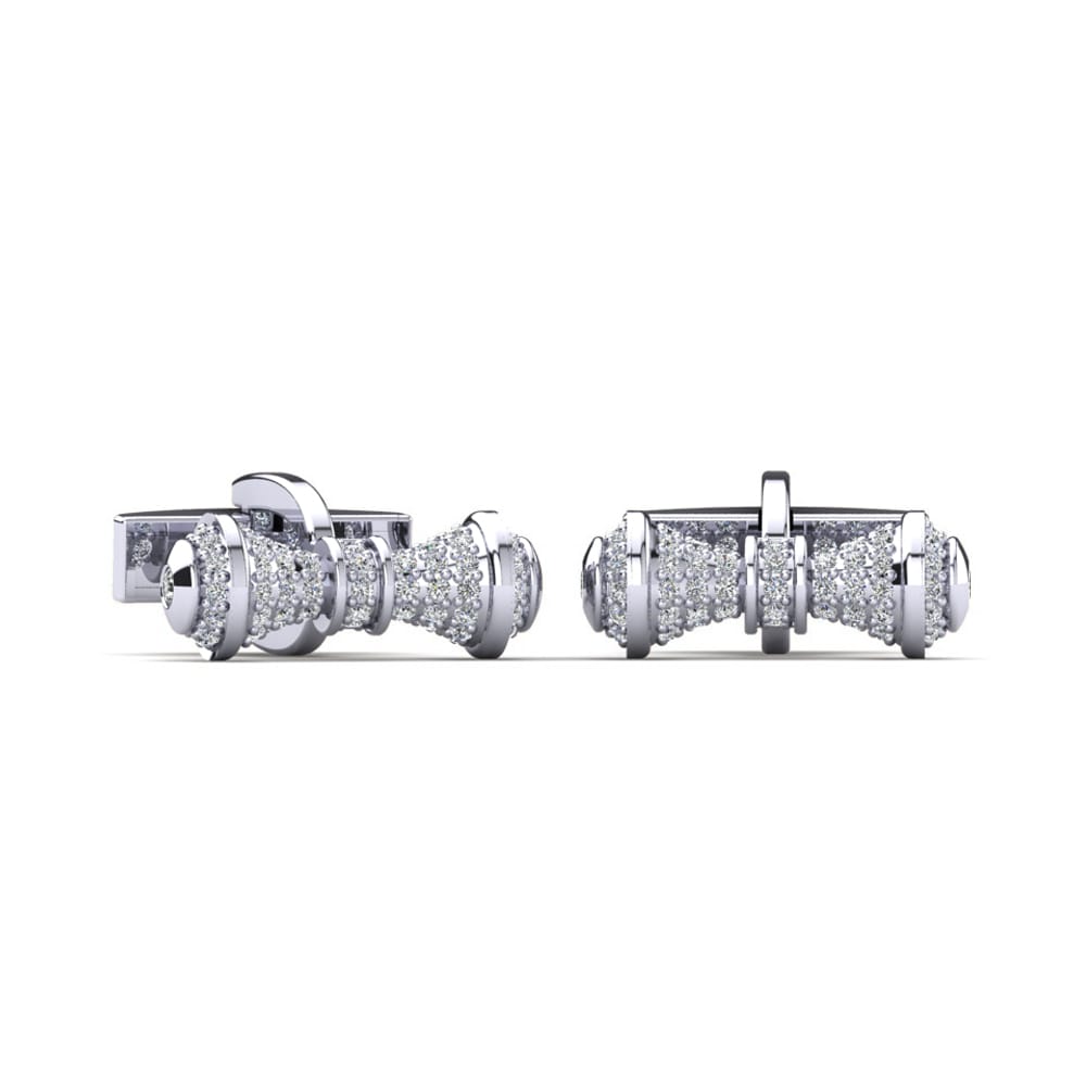 Silver Hourglass Cufflinks