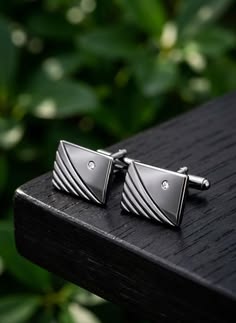 Silver Contour Cufflinks