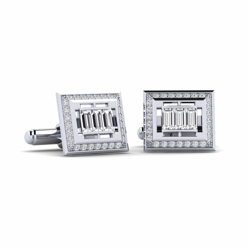 Crystal Windowpanes Cufflinks