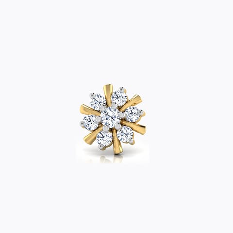 Sunburst Petal Nose Pin