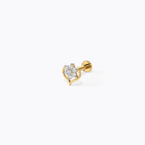Heartleaf Embrace Nose Pin