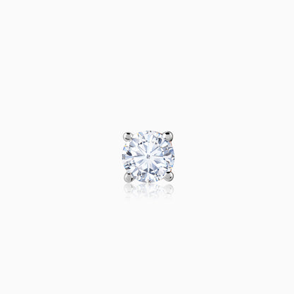 Blush Solitaire Nose Pin