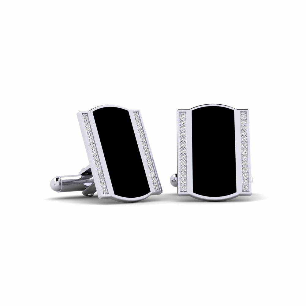 Noir Columns Cufflinks