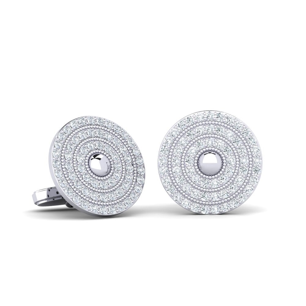 Silver Ripples Cufflinks