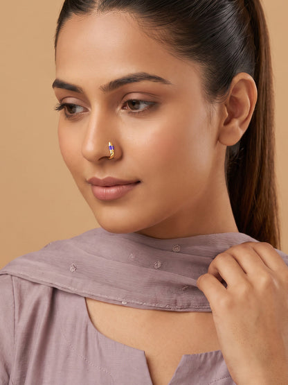 Violet Lantern Nose Pin