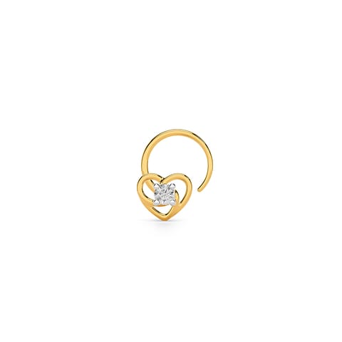 Heartglow Hoop Nose Pin