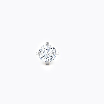 Blush Solitaire Nose Pin