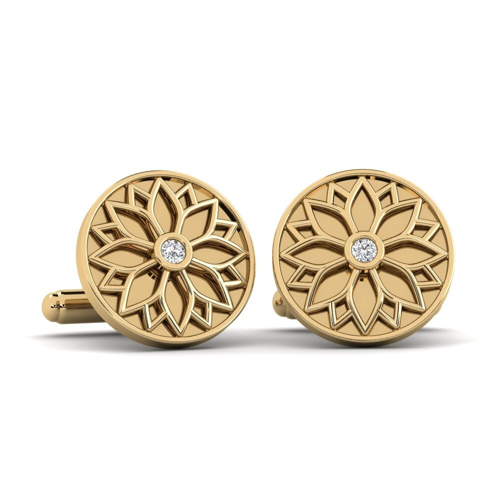 Golden Lotuslight Cufflinks