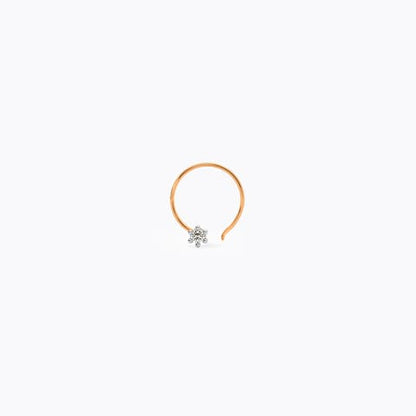 Blush Flowerloop Nose Pin