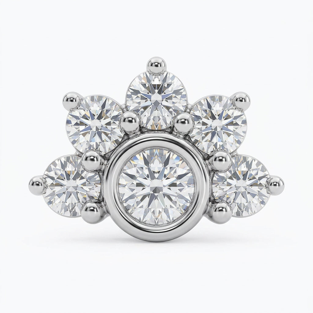 Crown of Dew Nose Pin