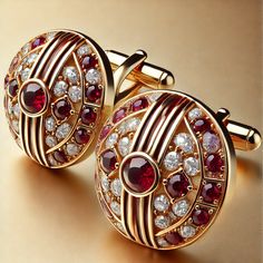 Garnet Rhapsody Cufflinks