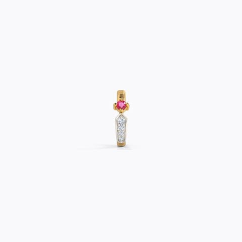 Crimson Dewtrail Nose Pin