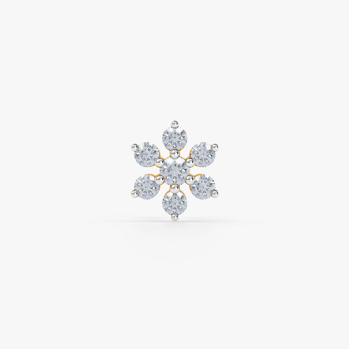 Snowflower Nose Pin