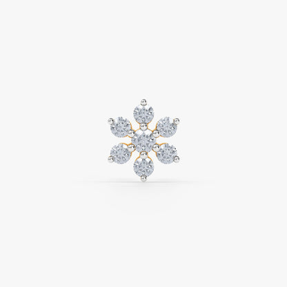 Snowflower Nose Pin