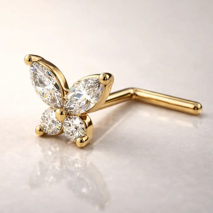 Butterfly Reverie Nose Pin