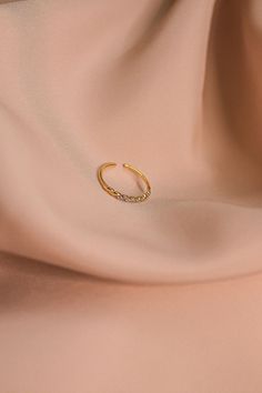 Gilded Rope Nose Pin