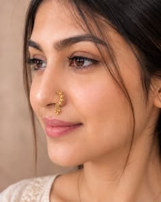 Gilded Filigree Nose Pin