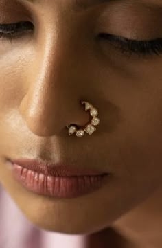 Crystal Garland Nose Pin – 3Soul