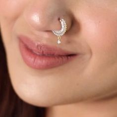 Lunar Cascade Nose Pin