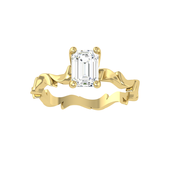 Wavy Love Diamond Ring