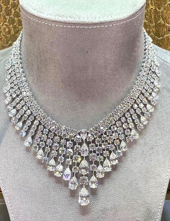 a close-fitting collar with a pale center detail